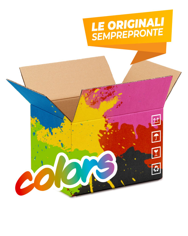 Semprepronte Colors: Scatole di Cartone Colorate