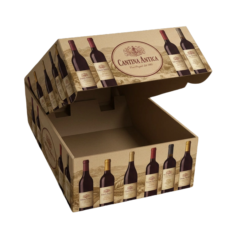 Scatola bottiglia 2 posti