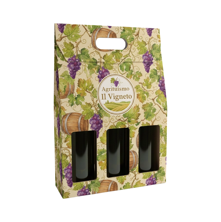 Scatola bottiglia 3 posti