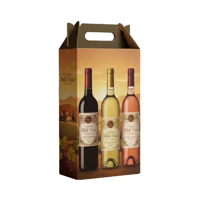 Scatola bottiglia 3 posti