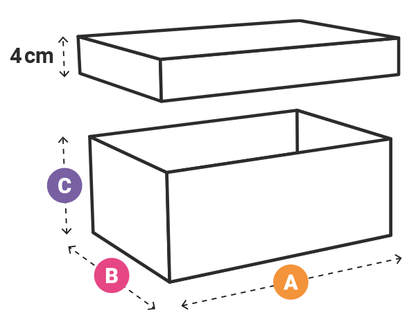 Scatola con coperchio FEFCO-216
