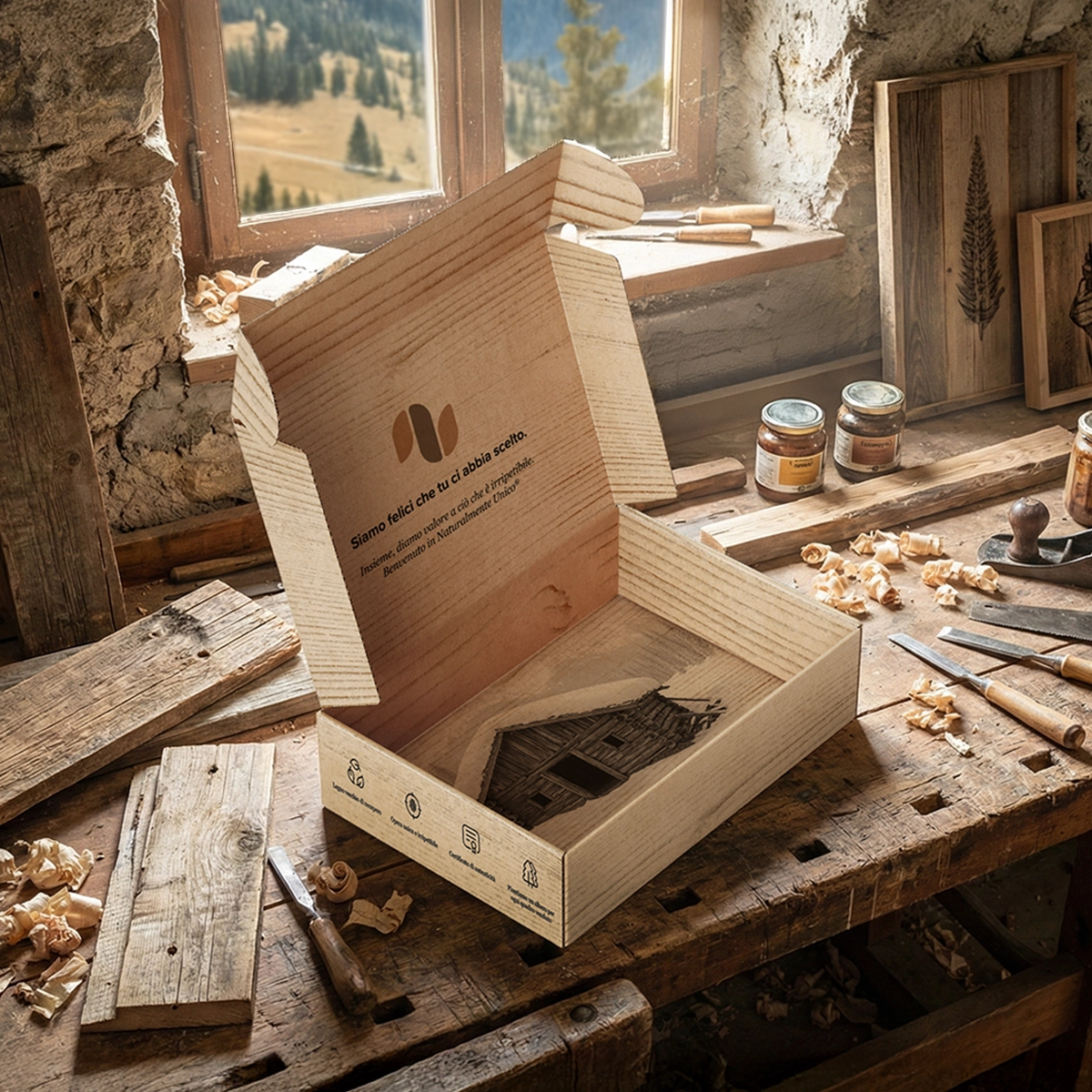 Scatola fustellata personalizzata