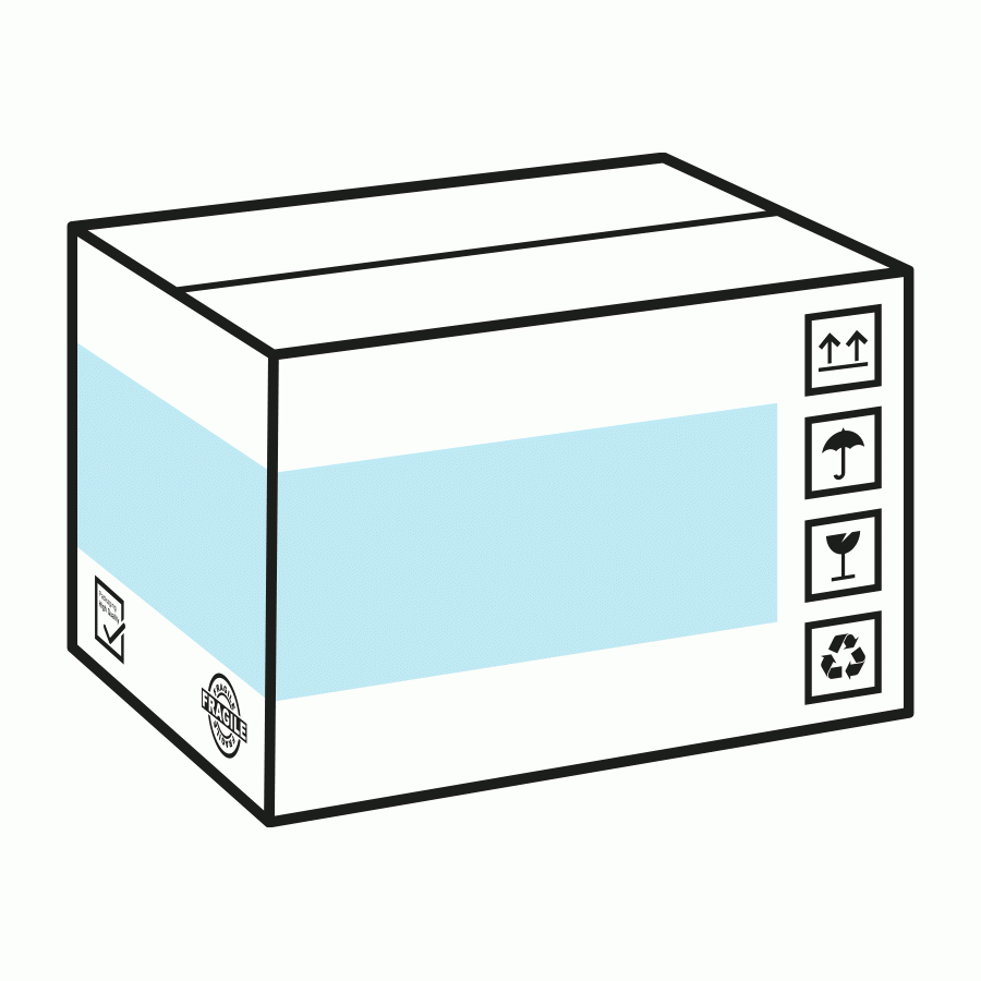 LEONARDO - 10 Scatole cartone trasloco con coperchio, 40x30x30 cm