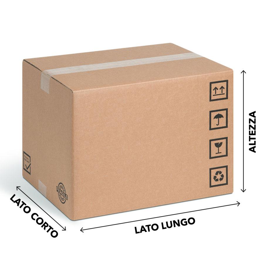 LEONARDO - 10 Scatole cartone trasloco con coperchio, 40x30x30 cm  richiudibile, NO SCOTCH, con maniglie laterali per il trasporto :  : Cancelleria e prodotti per ufficio